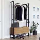 Teknik Hythe Wall Mounted Hallway Storage - Serene Walnut Finish