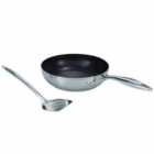 Circulon Steel Shield Stainless Steel 24cm Frypan with Slotted Turner