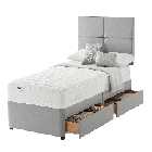 Silentnight Miracoil Memory 90cm Divan Set Grey No Headboard