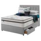 Silentnight Mirapocket Geltex 2000 180cm 2 Drawer Divan Set Slate Grey No Headboard