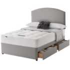 Silentnight Miracoil Ortho 4-Drawer Storage Divan Set Slate Grey No Headboard - 180cm