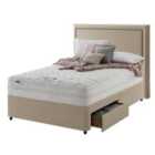 Silentnight Mirapocket 2000 Memory 150cm 2 Drawer Divan Set - Sandstone No Headboard