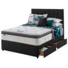 Silentnight Mirapocket Geltex 1000 180cm 4 Drawer Divan Set Ebony No Headboard