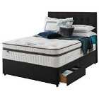 Silentnight Mirapocket Geltex 2000 90cm 2 Drawer Divan Set Ebony No Headboard