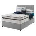 Silentnight Mirapocket Geltex 2000 135cm Non-Storage Divan Set Slate Grey No Headboard