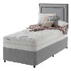 Silentnight Mirapocket 2000 Memory 90cm Non Storage Divan Set - Slate Grey No Headboard