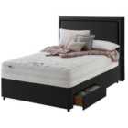 Silentnight Mirapocket 2000 Memory Foam 180cm 2 Drawer Divan Set Ebony No Headboard