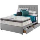 Silentnight Miracoil Geltex 180cm 4 Drawer Divan Set Slate Grey No Headboard