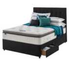 Silentnight Miracoil Geltex 90cm 2 Drawer Divan Set Ebony No Headboard