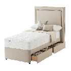 Silentnight Miracoil Memory 90cm 2 Drawer Divan Set Sandstone No Headboard