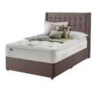 Silentnight Mirapocket Latex 1400 Non Storage Divan Bed - Velvet Mink No Headboard Double