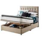 Silentnight Mirapocket Geltex 1000 180cm Ottoman Non-Storage Divan Bed Set - Sandstone No Headboard