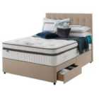 Silentnight Mirapocket Geltex 2000 180cm 2 Drawer Divan Set Sandstone No Headboard