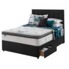 Silentnight Mirapocket Geltex 1000 180cm 2 Drawer Divan Set Ebony No Headboard