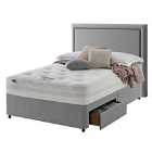 Silentnight Mirapocket 1000 Memory 2 Drawer Divan Set Slate Grey No Headboard King