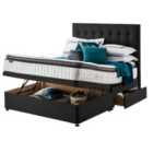 Silentnight Miracoil Geltex 150cm Ottoman 2 Drawer Divan Set Ebony No Headboard