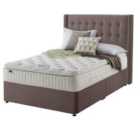 Silentnight Mirapocket Latex 1000 Non Storage Divan Bed - Velvet Mink No Headboard King
