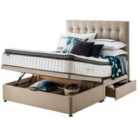Silentnight Mirapocket Geltex 1000 180cm Ottoman 2 Drawer Divan Set Sandstone No Headboard