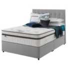 Silentnight Mirapocket Geltex 2000 150cm Non-Storage Divan Set Slate Grey No Headboard