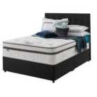 Silentnight Mirapocket Geltex 2000 150cm Non-Storage Divan Set Ebony No Headboard