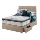 Silentnight Mirapocket Geltex 1000 180cm 2 Drawer Divan Set Sandstone No Headboard