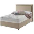 Silentnight Mirapocket 1000 Memory 150cm Non Storage Divan Set - Sandstone No Headboard