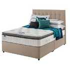 Silentnight Miracoil Geltex 135cm Non-Storage Divan Set Sandstone No Headboard