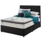 Silentnight Miracoil Geltex 135cm Non-Storage Divan Set Ebony No Headboard