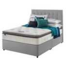 Silentnight Miracoil Geltex 135cm Non-Storage Divan Set Slate Grey No Headboard