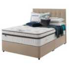 Silentnight Mirapocket Geltex 2000 90cm Non Storage Divan Set Sandstone No Headboard
