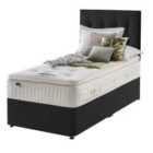 Silentnight Mirapocket Latex 1400 Non Storage Divan Bed - Ebony No Headboard Single