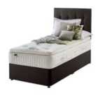 Silentnight Mirapocket Latex 1400 Non Storage Divan Bed - Velvet Charcoal No Headboard Single