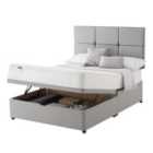 Silentnight Miracoil Memory Foam Ottoman Non-Storage Divan Set Slate Grey No Headboard Slate - 135cm