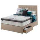 Silentnight Mirapocket Geltex 1000 90cm 2 Drawer Divan Set Sandstone No Headboard