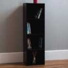 Oxford 4 Tier Cube Bookcase Black