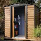 Rowlinson Woodvale 6ft x 5ft Metal Apex Garden Shed