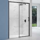 Nexa By Merlyn 8mm Black Frameless Sliding Door Enclosure - Various Sizes Available