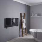 Vetro Frame 100 X 500 mm Glass Radiator 1621B - Black