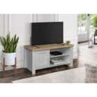 Birlea Highgate Small TV Unit Grey And Oak
