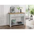 Birlea Highgate 2 Drawer Console Table Grey And Oak