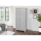 Birlea Highgate 2 Door Wardrobe Grey And Oak
