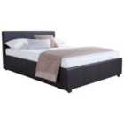 GFW Side Lift King Ottoman Black PU Bed