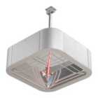 Shadow Pendant Heater- Silver