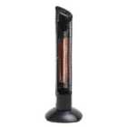 Shadow Diffusion Guadalupa 900W Swivel Floor Heater - Black