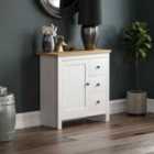 Vida Designs Arlington 3 Drawer 1 Door Sideboard White