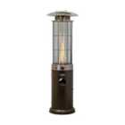 Heat Outdoors Santini Eco Flame Gas Patio Heater Stainless Steel - Bronze