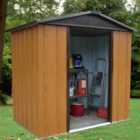 Yardmaster Woodview Tall Metal Apex Shed