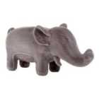 Elephant Animal Chair Grey Faux Fur