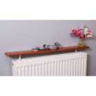 115.5cm Easy Fit Radiator Shelf Oak Effect