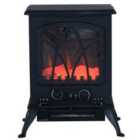 HOMCOM 2kW Fireplace Flame Effect Electric Heater Log Burning